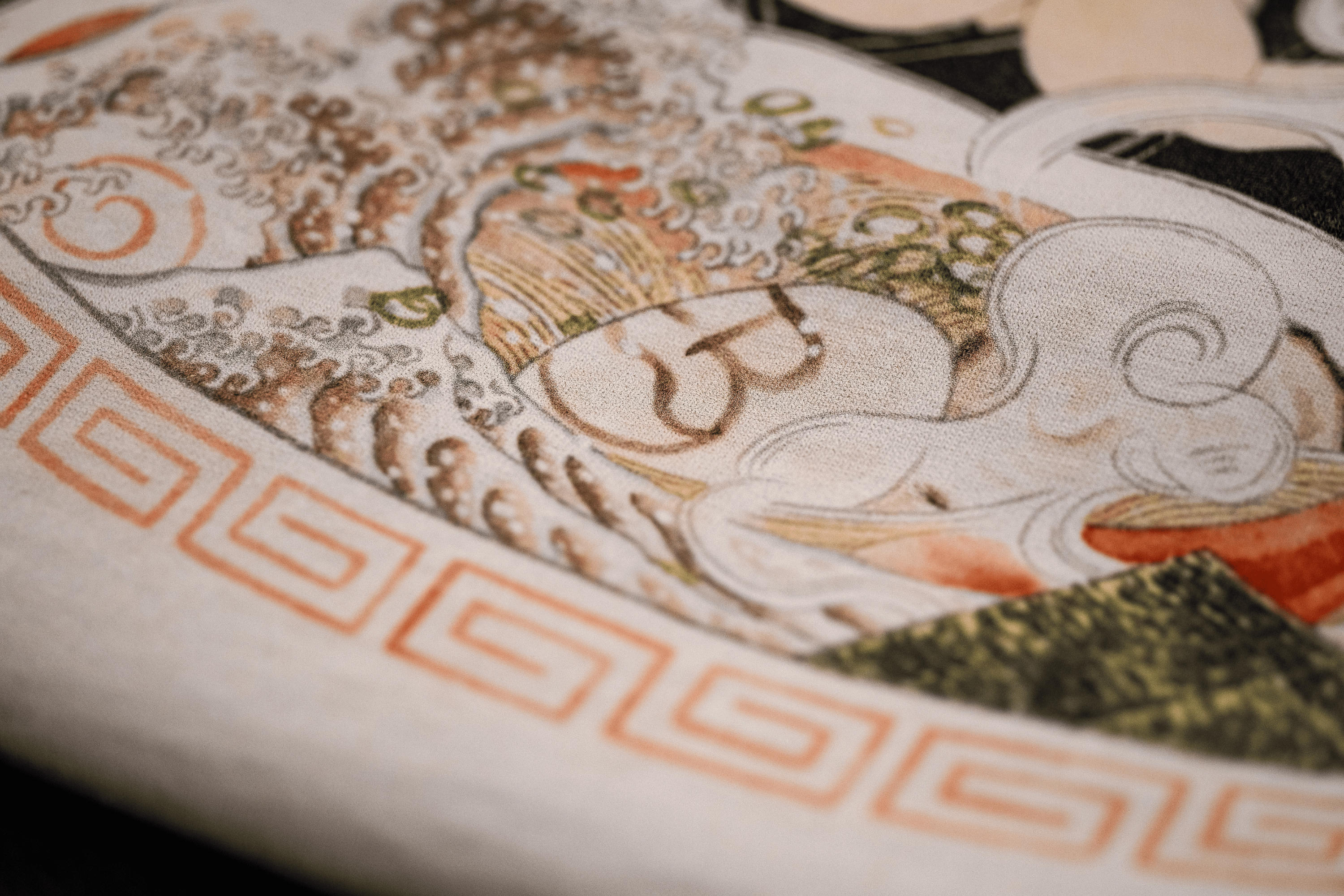 Ukiyo-E Ramen T-Shirt – Traditional Japanese Art (Beige)